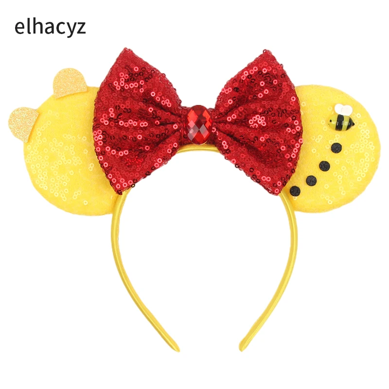 Winnie the Pooh Mausohren-Haarband, Beliebtes Cartoon-Charakter Mickey Maus Haarband, Mädchen Cosplay Party Neue Kinder-Haaraccessoires – Detail 20