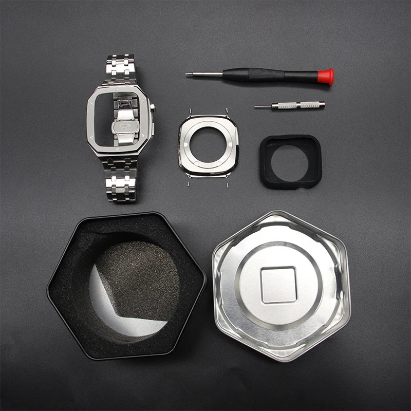 Deluxe Metal Bezel Frame and Strap Mod Kit