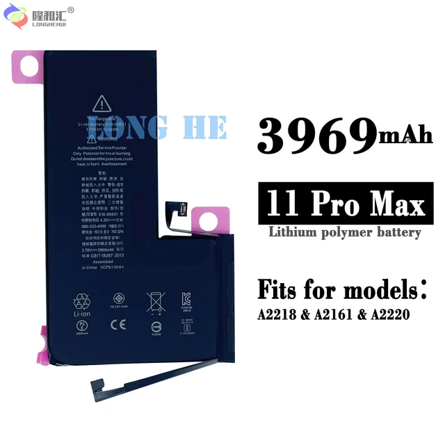 Batterie pour iPhone 11 Pro Max Polymer Capacité Original 3969mAh