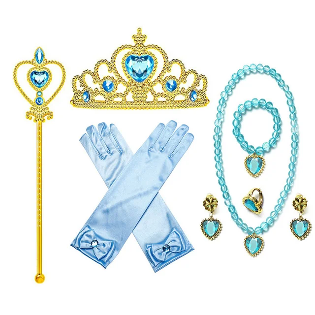 4 Corone Da Principessa Con Bacchetta - Diadema Dress Up | Per Feste E Giochi Di Ruolo - Foto 8