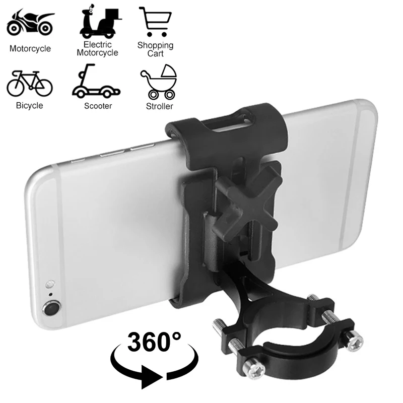 BicycleMotorcycleHandlebarHolderAluminumAlloyMobilePhoneHolder