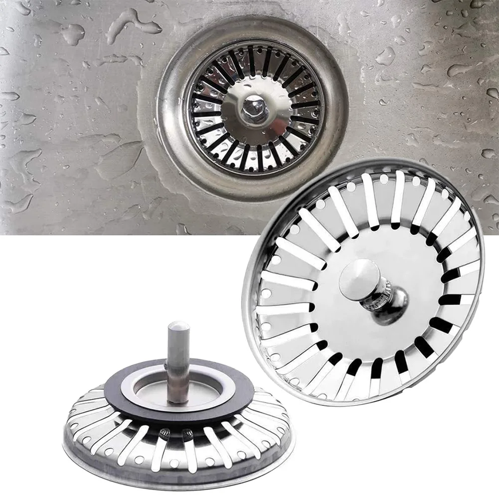 Bouchon De Vidange Pour Crépine D'évier En Acier Inoxydable - Diamètre 84 Mm - Neuf