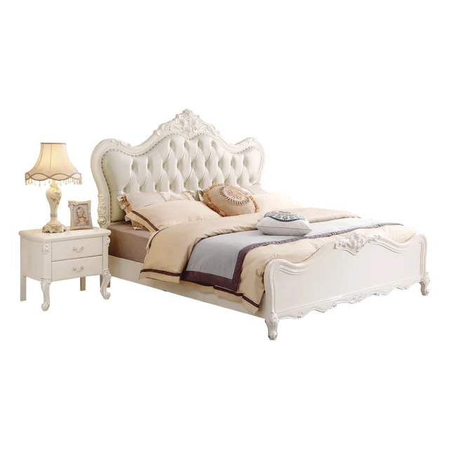 European King Size Luxury Carved Bed