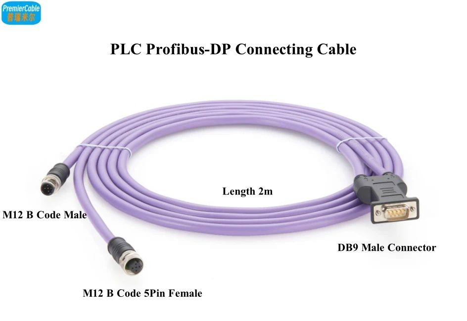 PLC-Programmierung Profibus-Kabel 180 ° Axial D-SUB 9Pin DB9 auf M12 B Code Profibus DP Kabel kompatibel SUBCON-PLUS-PROFIB/AX/SC – Detail 2