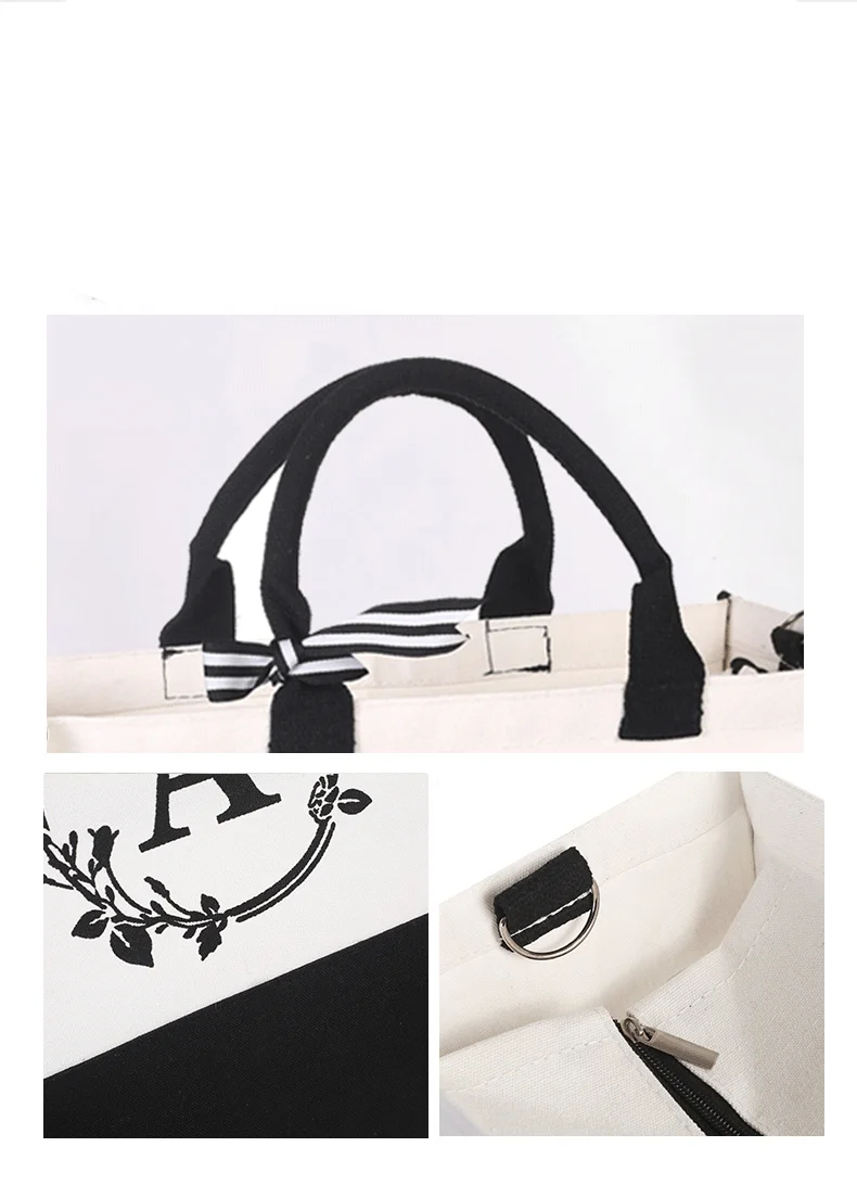 Customized Tote Bag – Large Capacity Women's Handbag with Print Letter Logo, Two-Sided ... - SKU CTB02011 - UGI Packaging