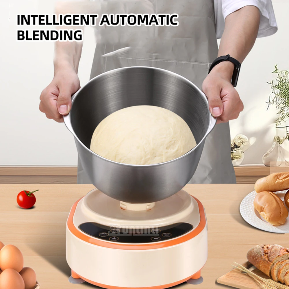 Intelligent Electric Dough Mixer Stainless Steel Food Mixer Automatic Flour Fermenting Misturador De Massa De Pão 3