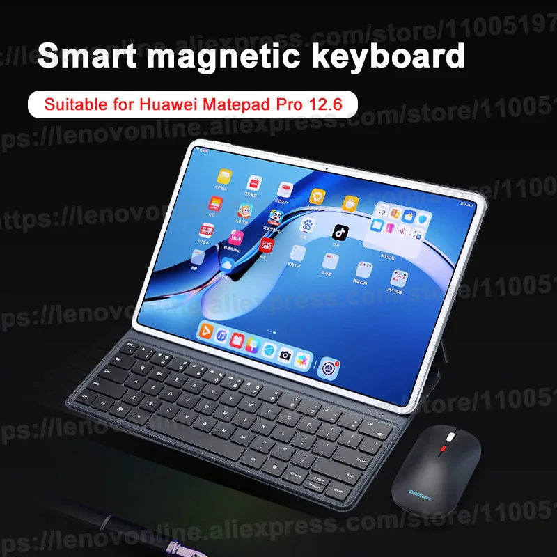 

CoolStart Smart Magnetic Keyboard 12.6 for Huawei Matepad Pro Thin and Light Portable Bluetooth Connection Ultra Long Battery