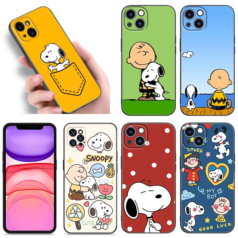 Funda para iPhone SE Oficial de Peanuts Personajes Peatones - Snoopy