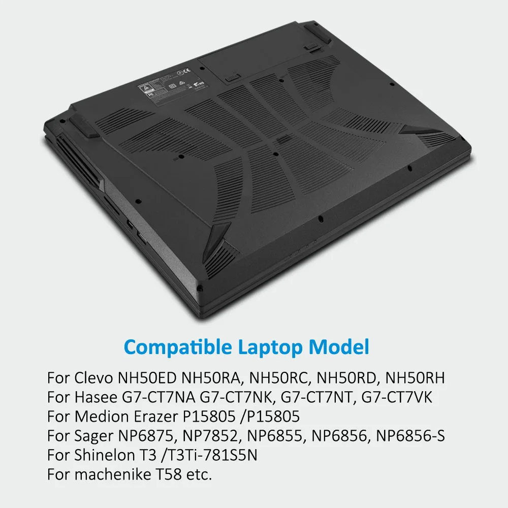 Bateria para Clevo Nh50bat4 Kingsener Nh70raq Nh55edq Nh50ra Nh55rcq Nh58rdq Nh70rhq Nh58rcq para Machenike T58 para Sager Np6875 - Imagem 6