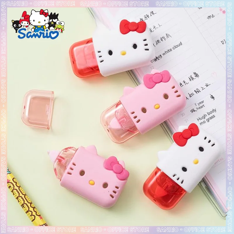 

1-24pcs Sanrio Stationery Hello Kitty Anime Cute Correction Tape Students Correction Belt Hellokitty Learning Supplies Wholesale