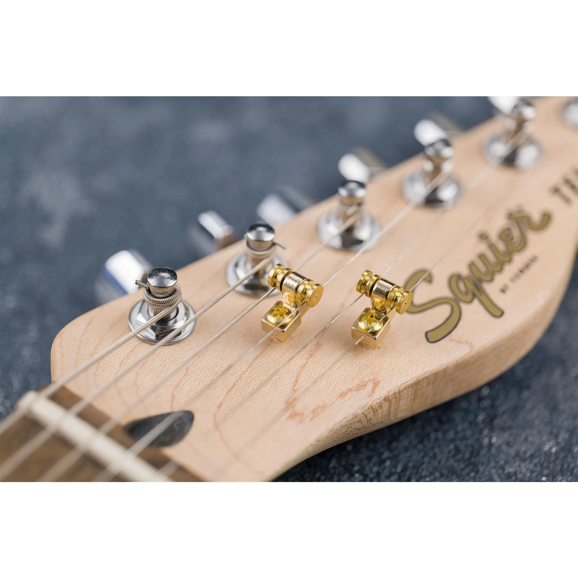 Musiclily Pro Steel Roller String Retainer String Trees Saitenführungen für ST/Tele Style E-Gitarre (2er-Set) – Detail 16