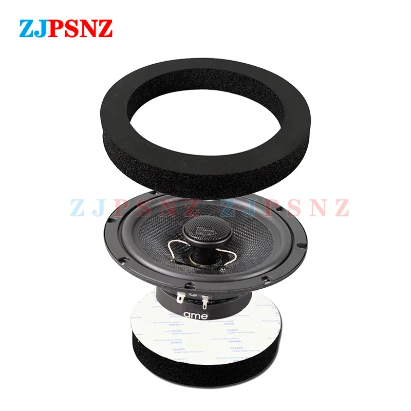 Car Speaker Ring 4/5/6.5 Inch Bass Door Trim Sound Insulation Cotton Audio Speaker Sound Self Adhesive Insulation Ring Universal