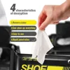 60/12pcs Disposable Shoe Cleaning Wipes Travel Portable No-rinse Fast Cleaning Tools for Sneaker Scrubbing Quick Remove Dirt 3