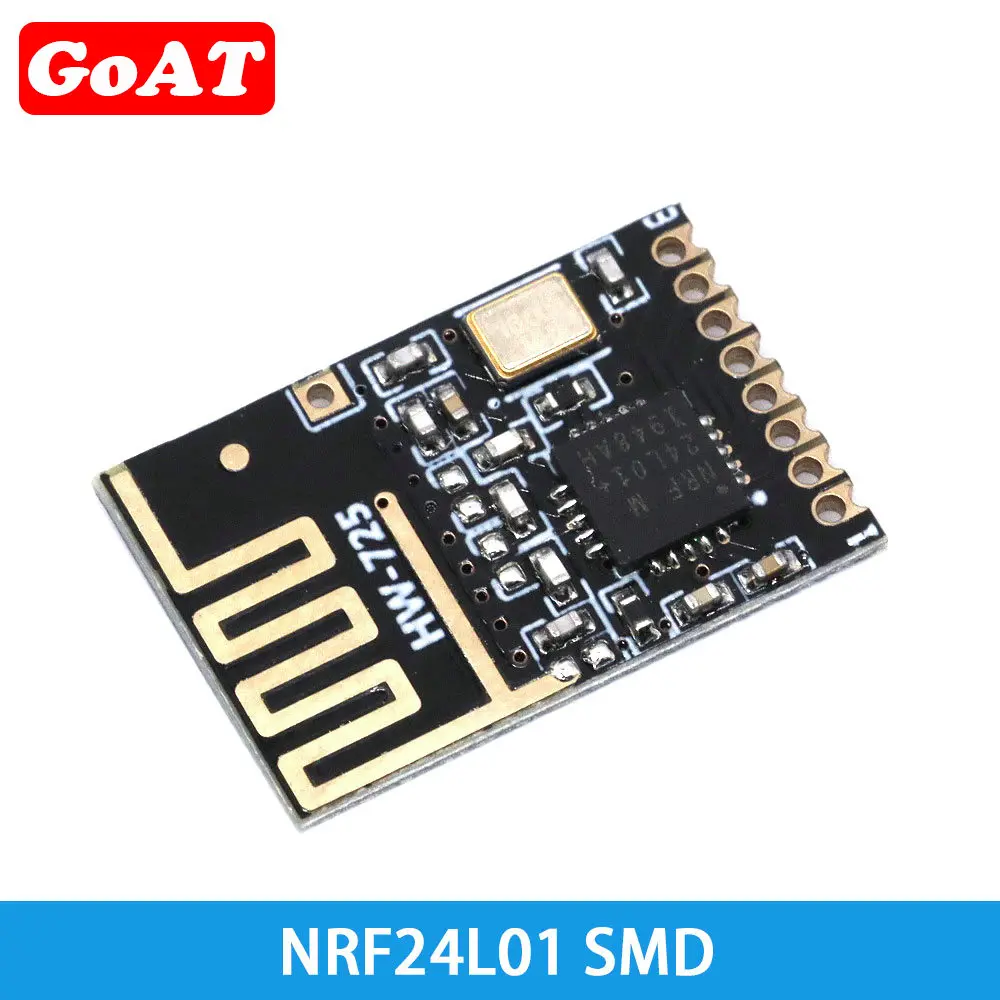 Modulo Wireless NRF24L01+ 2.4GHz | Versione Mini Potenziata SMD | 1 Pezzo