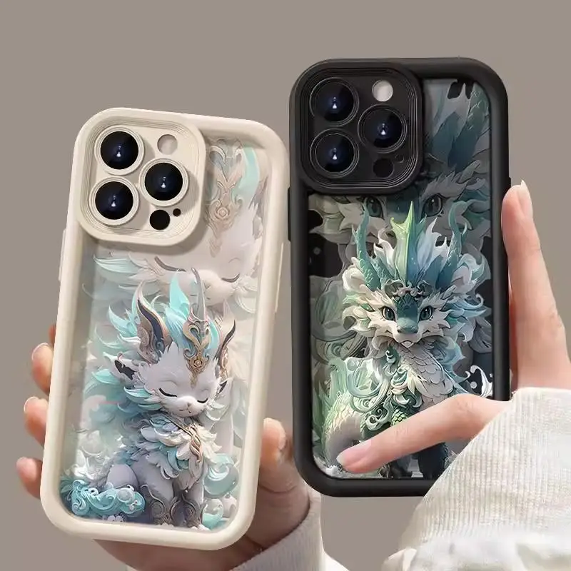 Cartoon Dragon Baby Case Per Infinix Zero 30 5G Hot 30I 40 10 20 Play Note 30 Pro Smart 8 7 Tecno Spark 10 Cover Soft Couqe