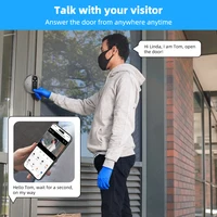 3MP WiFi Smart Tuya Peephole 5000mAh Doorbell Door Eye Camera Infrared Alexa Google Video Intercom Door Cameras Home Security - Image 5