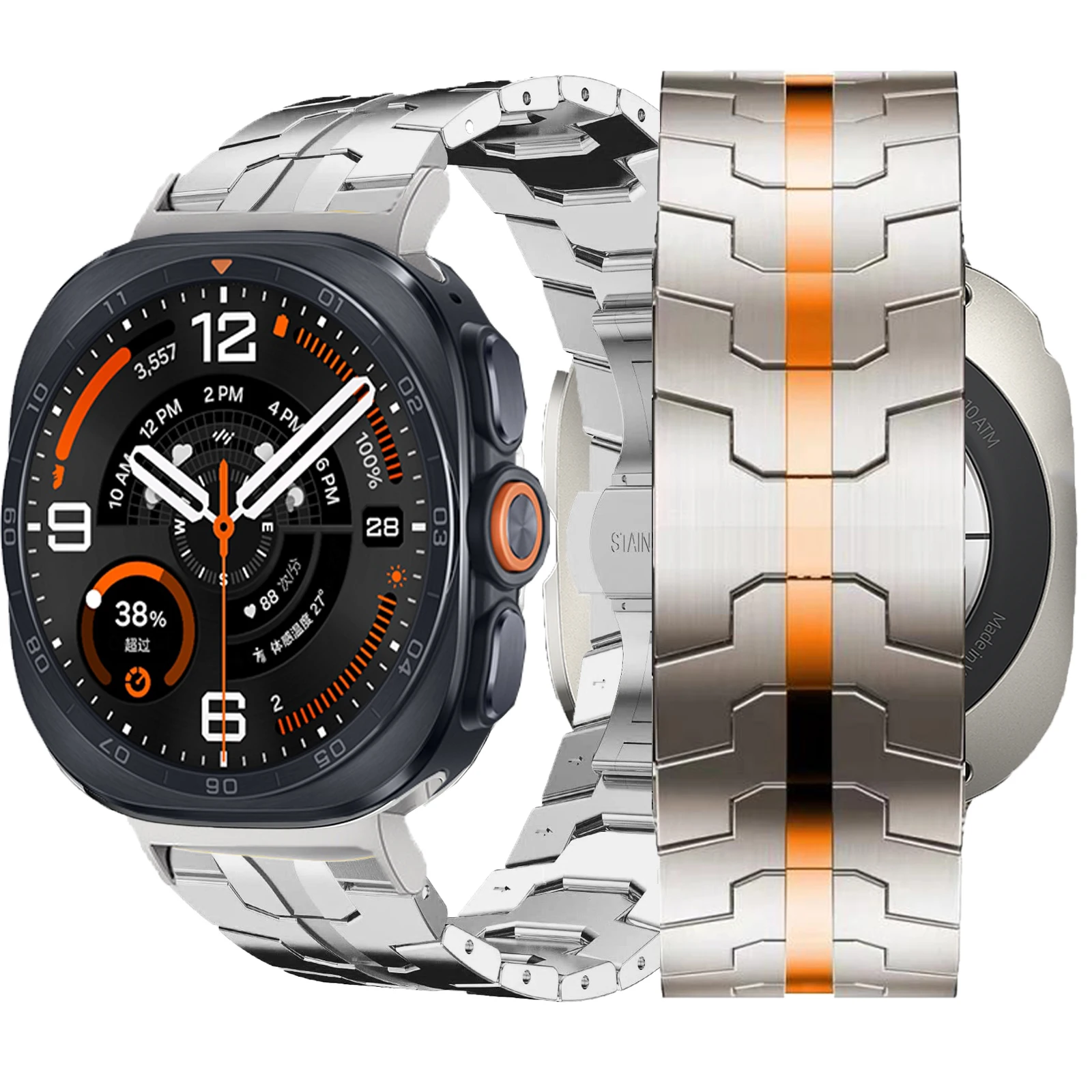 Luxury Stainless Steel Strap - Premium Metal Wristband Replacement