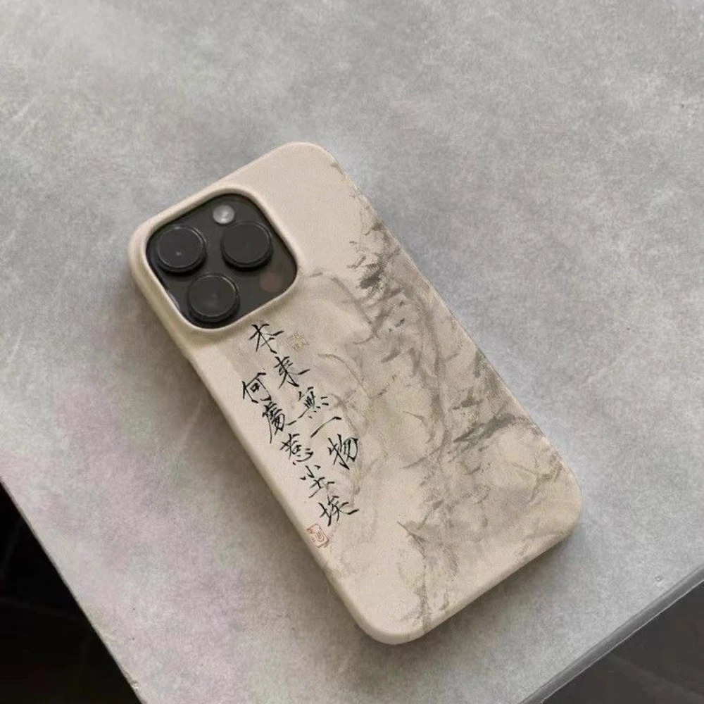 รูปสินค้า เคสลายพู่กันจีน สำหรับ iPhone ทุกรุ่น