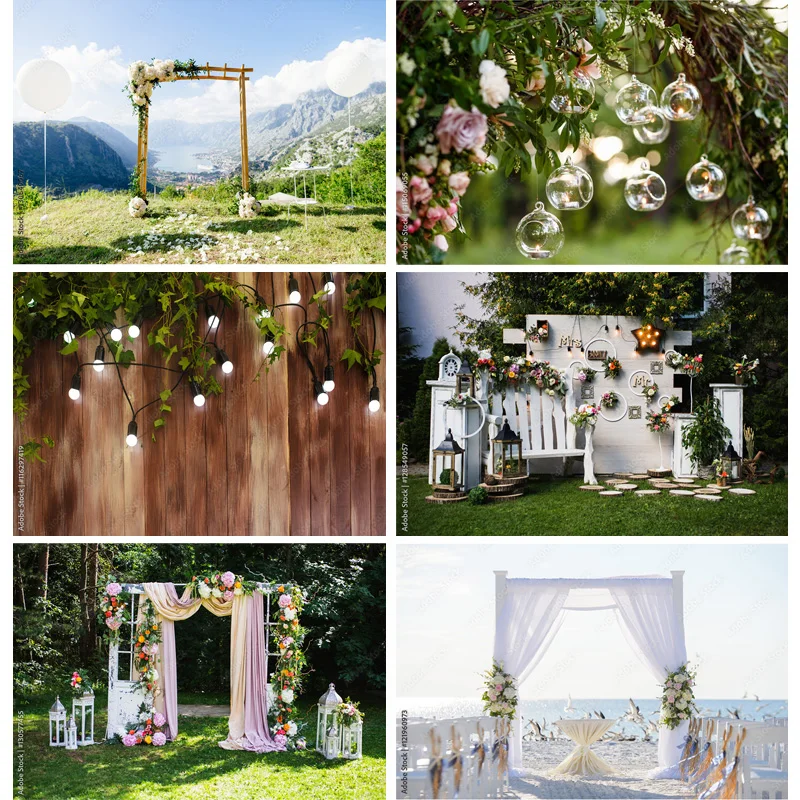 

SHUOZHIKE Art Fabricmade Wedding Photography Backdrops Flower Wall Forest Danquet Photo Background Studio Props HL-02