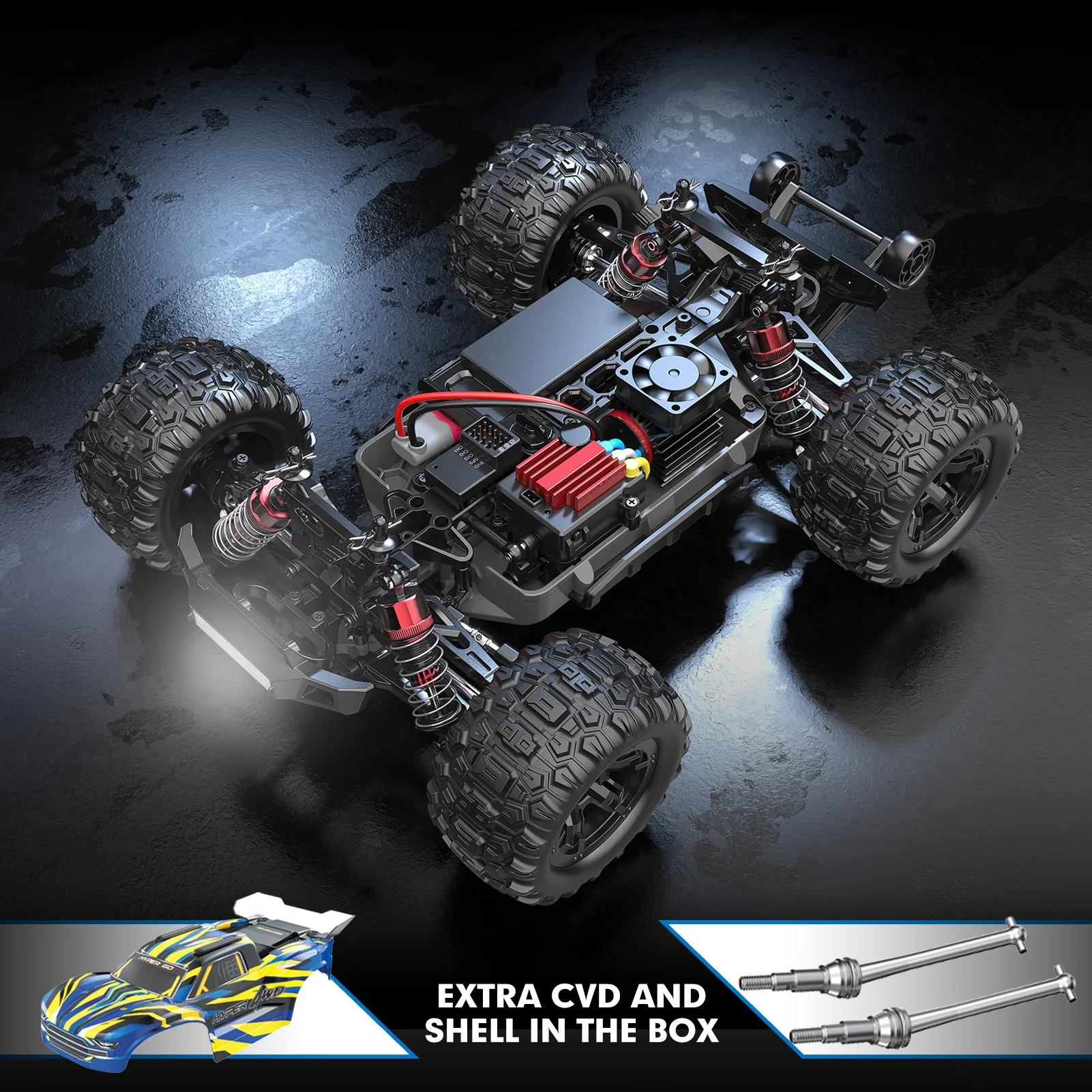 HYPER GO H16BM 1:16 Brushless RC Car 4WD 42mph Hobby Electric Off-Road Truck