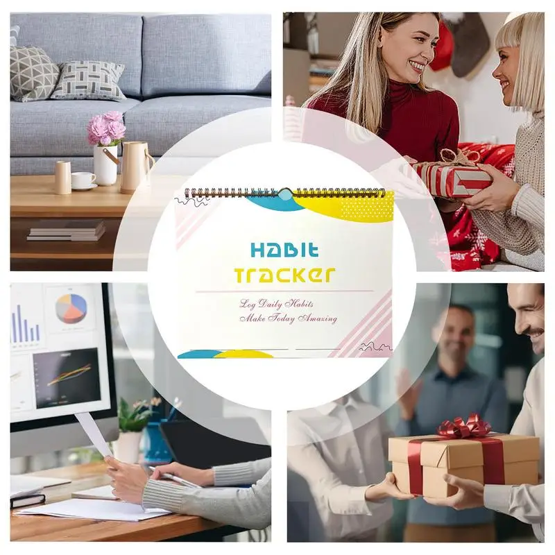 쓰기 가능한 목표 습관 추적기 플래너, 일일 습관 추적기, 쓰기 가능한 목표 있는 저널, 습관 추적 증가