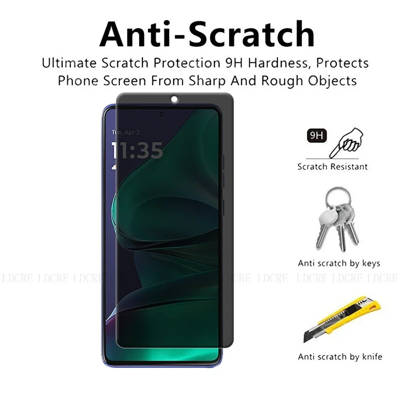 4 Stücke Für Motorola Moto G Stylus 5G 2025 Glas Moto G Stylus 5G 2025 Displayschutzfolie 9H Anti-Spy Privatsphäre Glas Moto G Stylus 5G – Detail 1