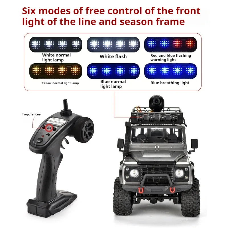 1:12 풀 체중계 4WD RC 자동차, 와이파이 카메라 제어 조명 세트, 핸드 캐리 선물 상자 포함, 2.4g 리모컨 자동차 모델