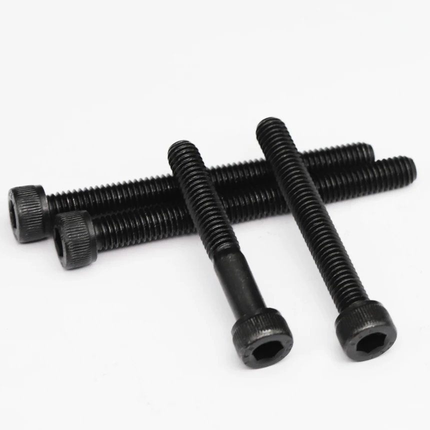 M3 M4*45/50/55/60/65/70 12.9 Grade Black Carbon Steel Full Half Thread DIN912 Cap Cup Allen Head Bolt Hex Socket Screw