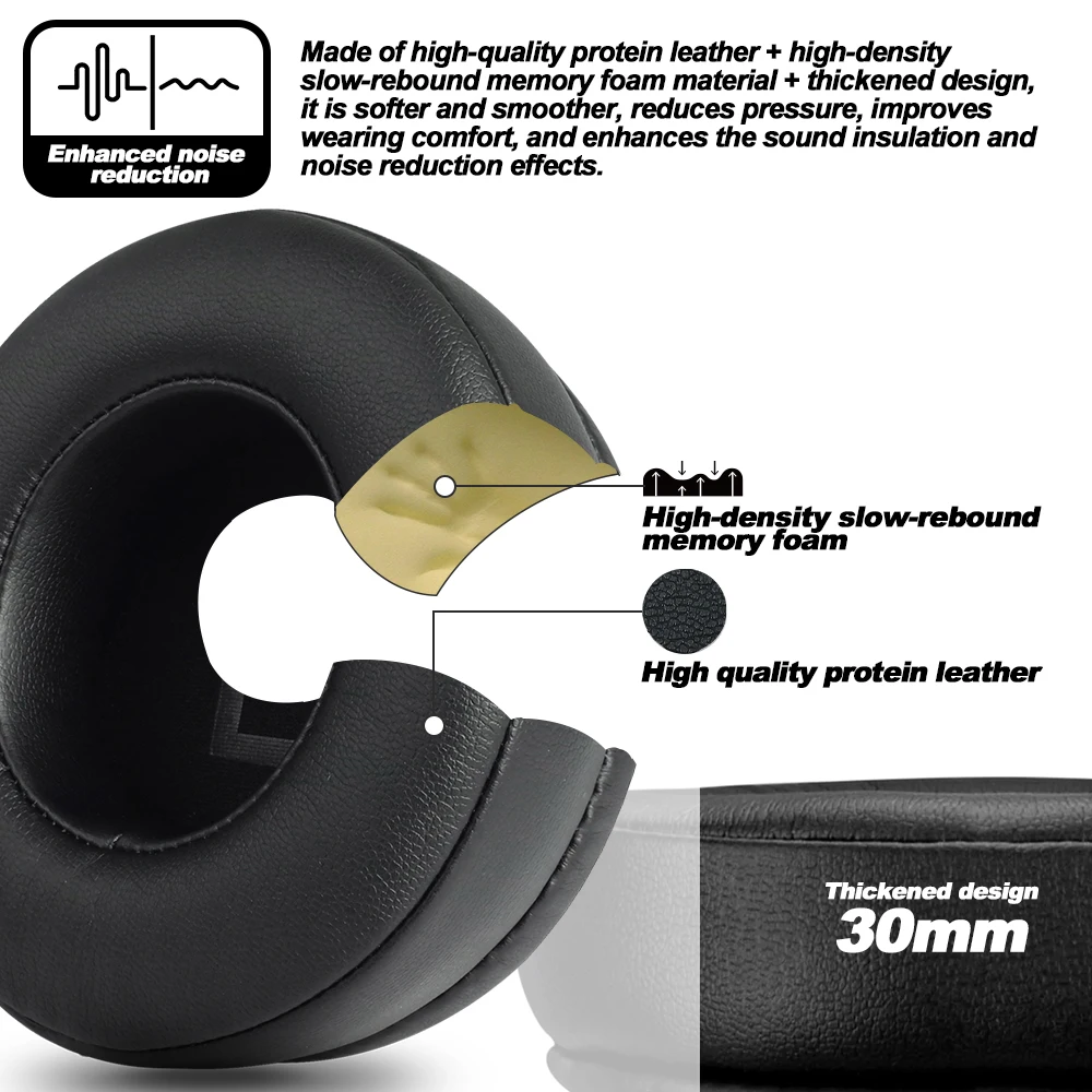 Earphone pads For AKG K52 K72 K92 Replacement headband accessories: cooling velvet,replacement Earpads Covers Sponge Protein
