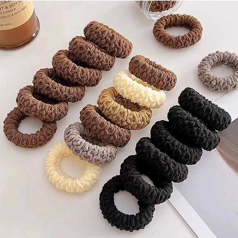 Set of 6 Durable Wide & Thick Fashion Hair Ties