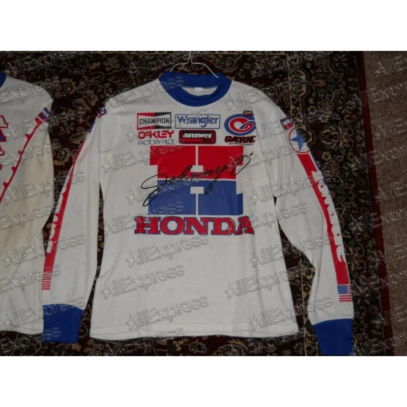 혼다 2025-26 가을 오토바이 저지 긴팔 라이딩 셔츠 통기성 더트 바이크 레이싱 기어 편안한 오프로드 모토 탑