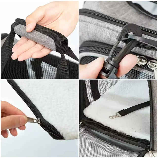 Portable Dog Cat Carrier Bag Pet Puppy Travel Bags Breathable Mesh Small Dog Cat Dogs Outdoor Tent Carrier Outgoing Pets Handbag 3