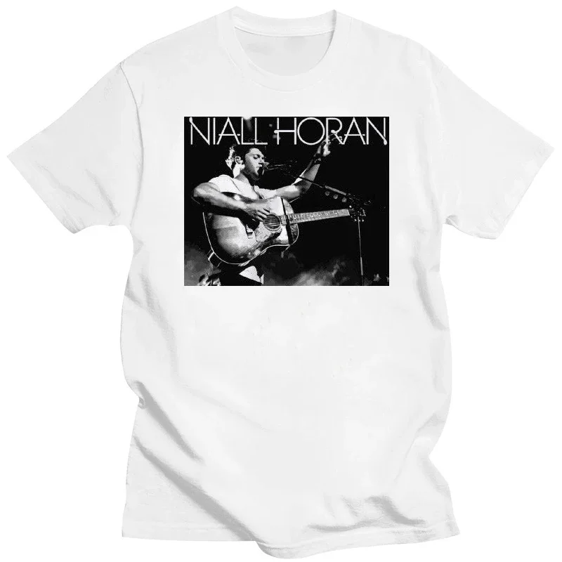 

Повседневные топы с круглым вырезом, Мужская футболка, графическая футболка s Niall Horan концерт мирового турне, черная, серая, белая футболка, футболка унисекс для мужчин и женщин