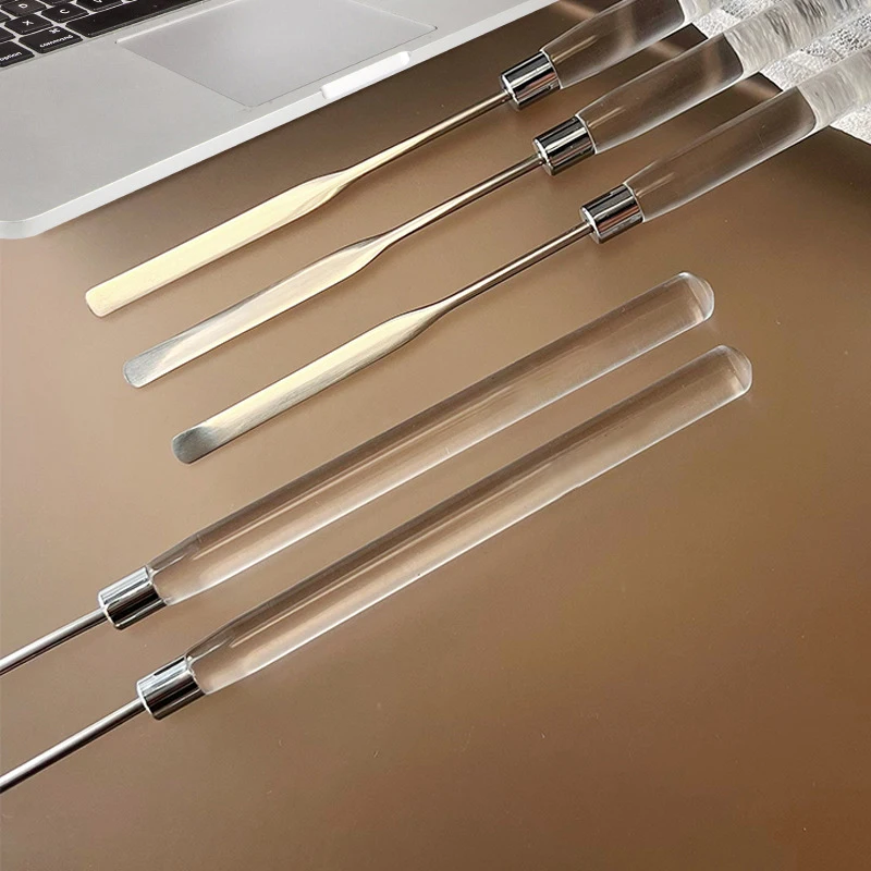 1Pc Acrylic Nail Art Stirring Rod Mixing Spatula Liquid Foundation Color Gel Powder Mixing Stick Scraper Makeup Tools 4
