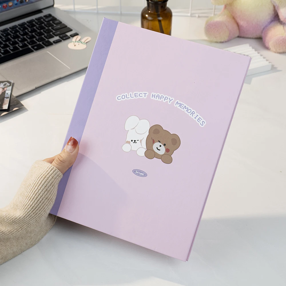 SKYSONIC A5 Binder Ring Collect Book - Photo Organizer & Journal Planner with Bullet Cover Stationery