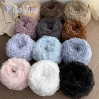 Personality Faux Fur Yarn Mink Wool Yarn Cashmere for Hand Knitting Crochet Sweater Thread Clothes Scarf Fluffy Mink Yarn Warm 2