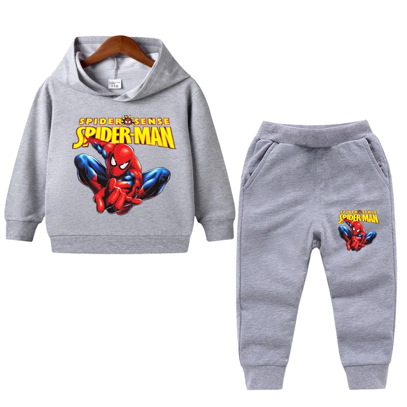 comprida com estampa infantil do Homem-Aranha, conjuntos