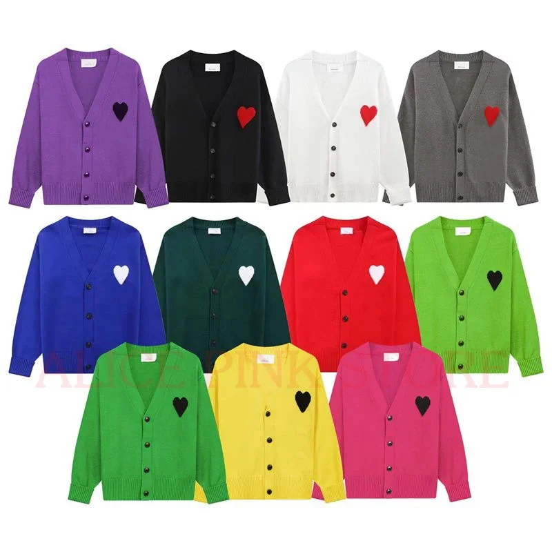 

Women‘s Cardigan Luxury Brand Love Letter Embroidery Sweater Korean Fashion Knitwear V-neck Men's and Women's Plush blouse Coat