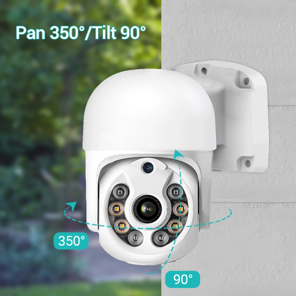 Hamrolte HD 1080P AHD Mini Speed Dome Camera 3.6MM Lens 30M IR Nightvision IP66 Waterproof Outdoor Camera CCTV Surveillance 3