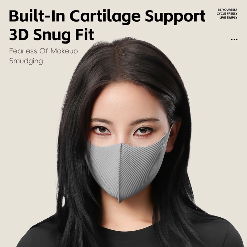 WEST BIKING Autumn Winter 3D Face Mask Outdoor Windproof UV Protection Breathable Sports Mask ​​10A Antibacterial Fabric​