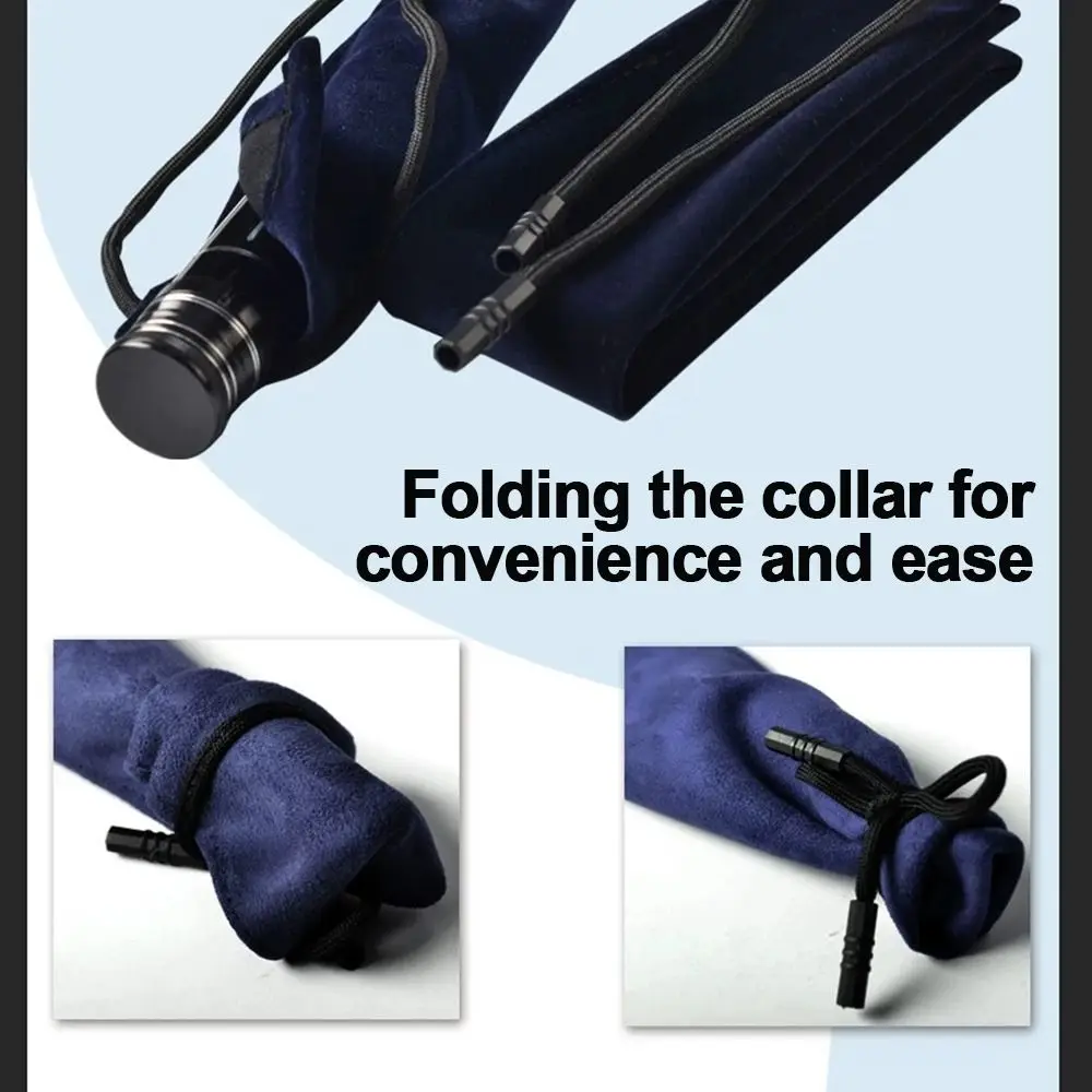 Multifunktionale Angelrute Tasche aus dickem Samt, zusammenklappbar, tragbar, Angelgerät, Aufbewahrungstasche, Köderrute Tasche – Detail 4