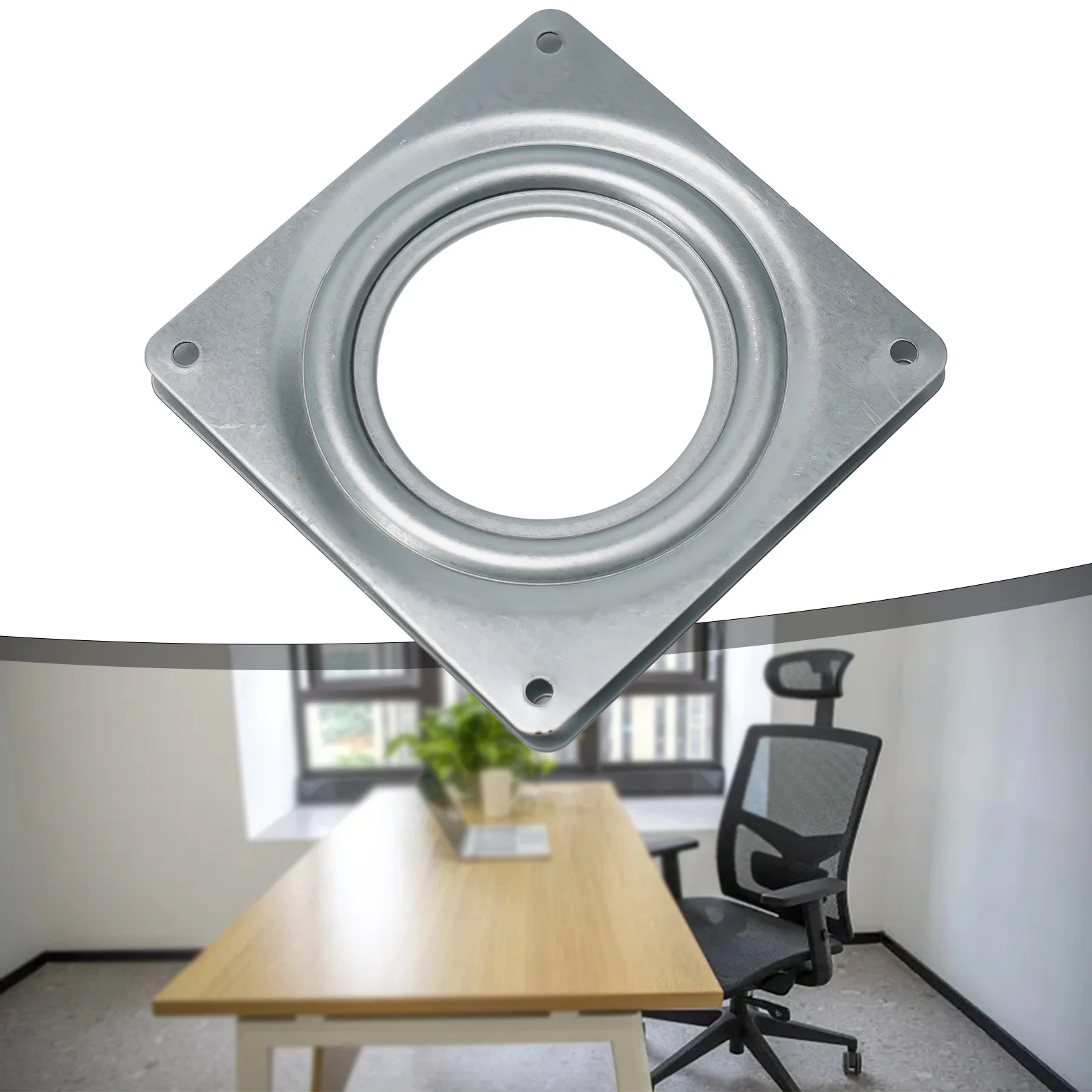 Description Picture 3 of itemBearing Rotating Swivel Turntable Plate Hardware Rotary Plate Bar Chair Office Rotary Chair Display Rack Smooth Rotation Silent
