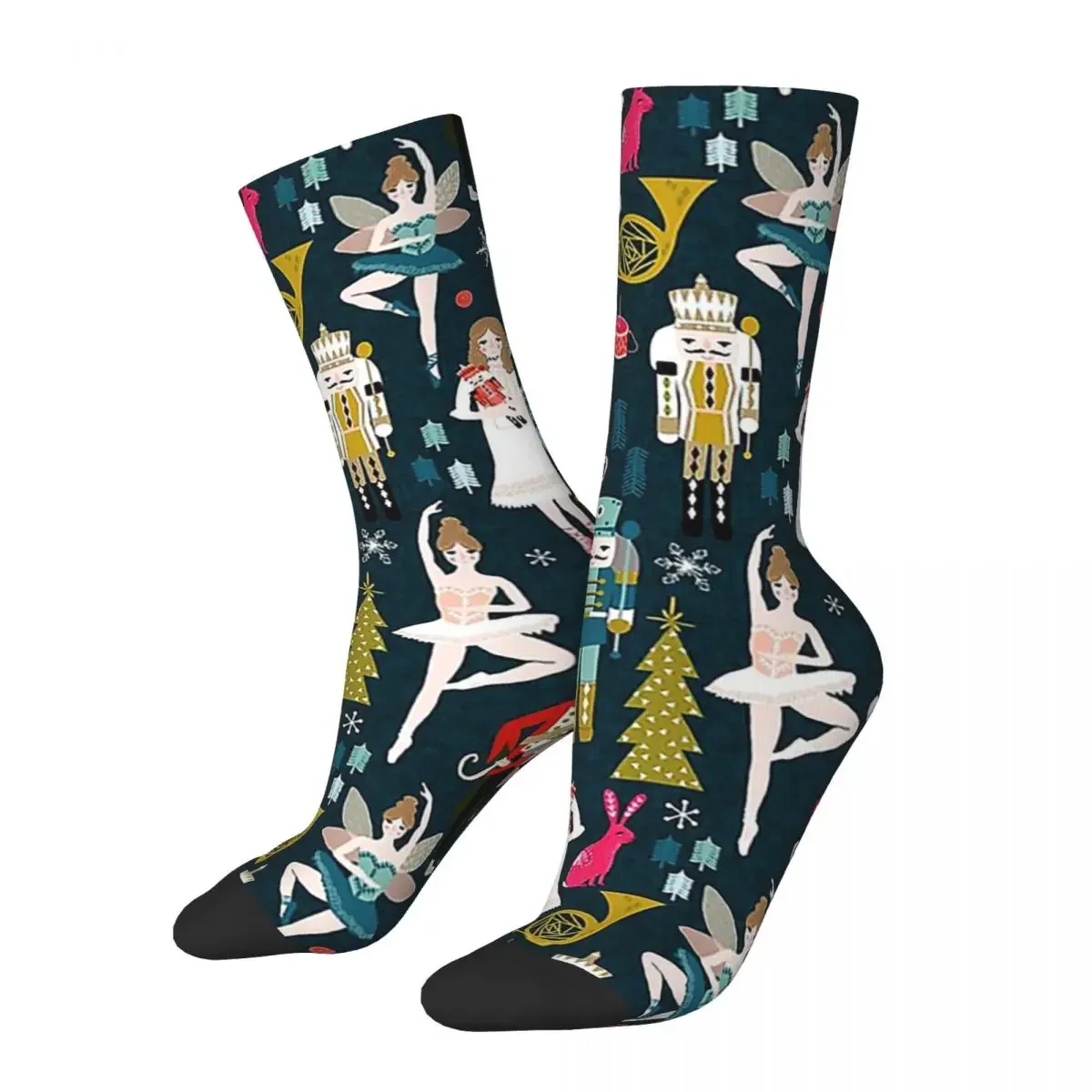

Nutcracker Ballet By Andrea Lauren Socks Harajuku High Quality Stockings All Season Long Socks for Man Woman's Birthday Present