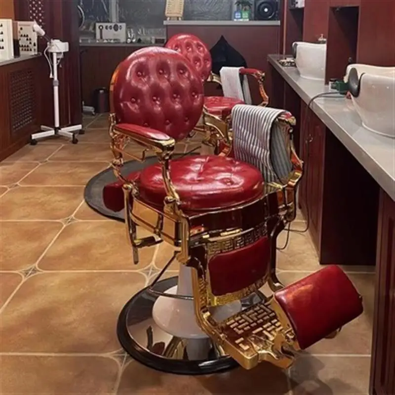 

Luxury Barber Chair Vanity Spa Manicure Berber Hair Stylist Salon Chair Gaming Saddle Silla De Barbero Tattoo Furniture OK50LF
