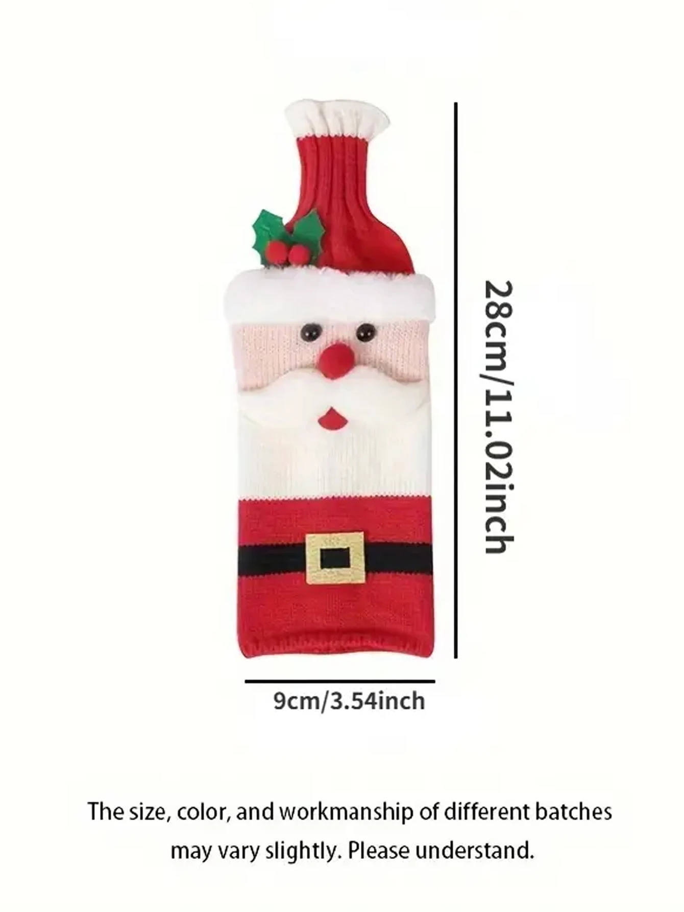 Wine Bottle Cover 1pc Red Velvet Champagne Bottle Sleeves for Holiday Decorations