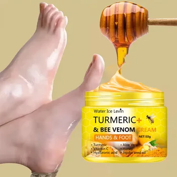 Turmeric Bee Venom Anti-Drying Crack Foot Cream Hand Cracked Repair Skin Removal Care Cream Dead Feet Hand Skin 50g 1