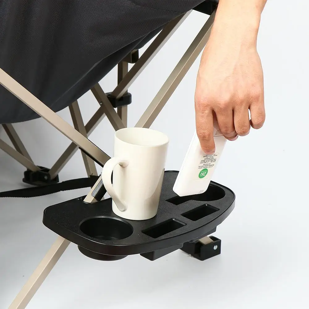 Clip On Table Tray Folding Relaxing Chair Drink Holder Fishing Camping Beach folding chair