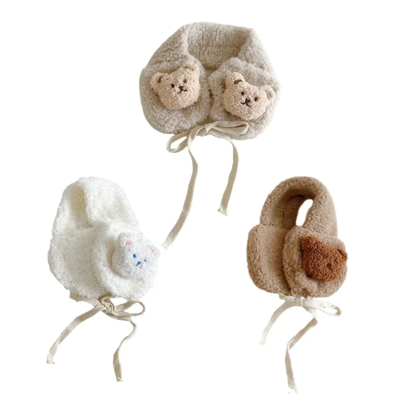 Lovely Bear Ear Cover Ear Warmers for Kids Outdoor Winter Activities