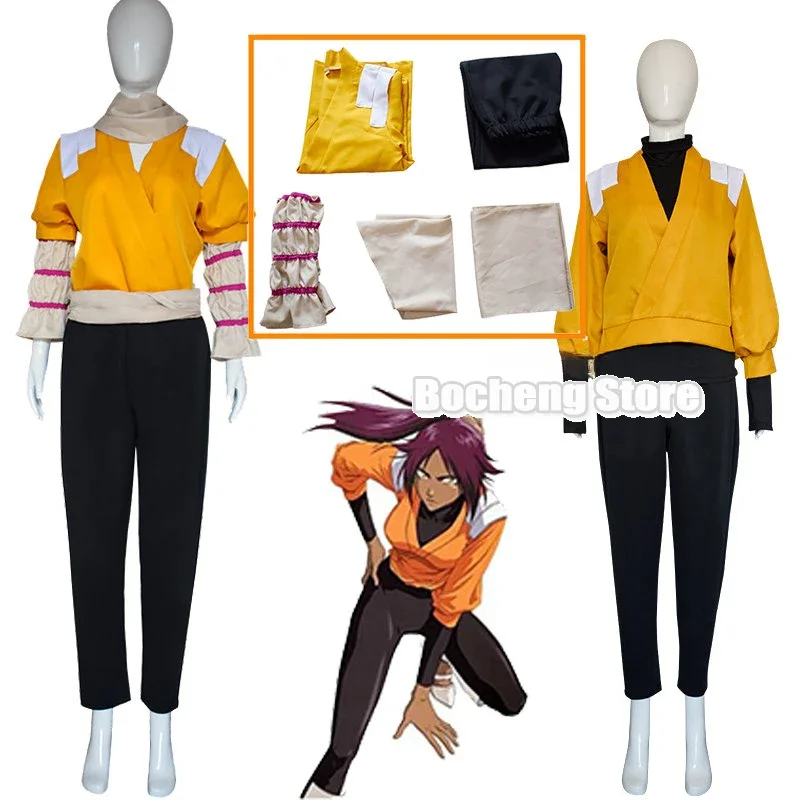 

2 Style Shihouin Yoruichi Cosplay Anime Bleach Cosplay Costume Halloween Clothing