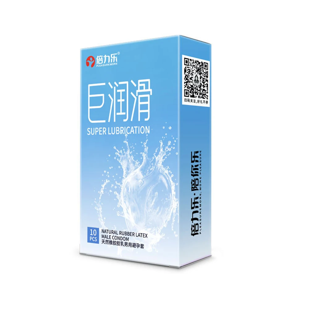 10 Pcs Condoms Ice and Fire Granules Hyaluronic Acid Super Lubricant Ultra-Thin Condoms Sleeve For Adults Sex Love